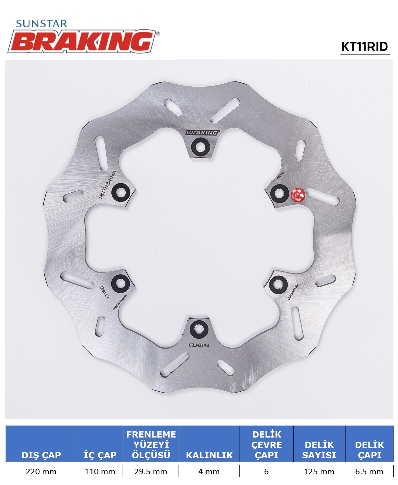 KTM / GAS GAS / HUSQVARNA DALGALI ARKA FREN DİSKİ