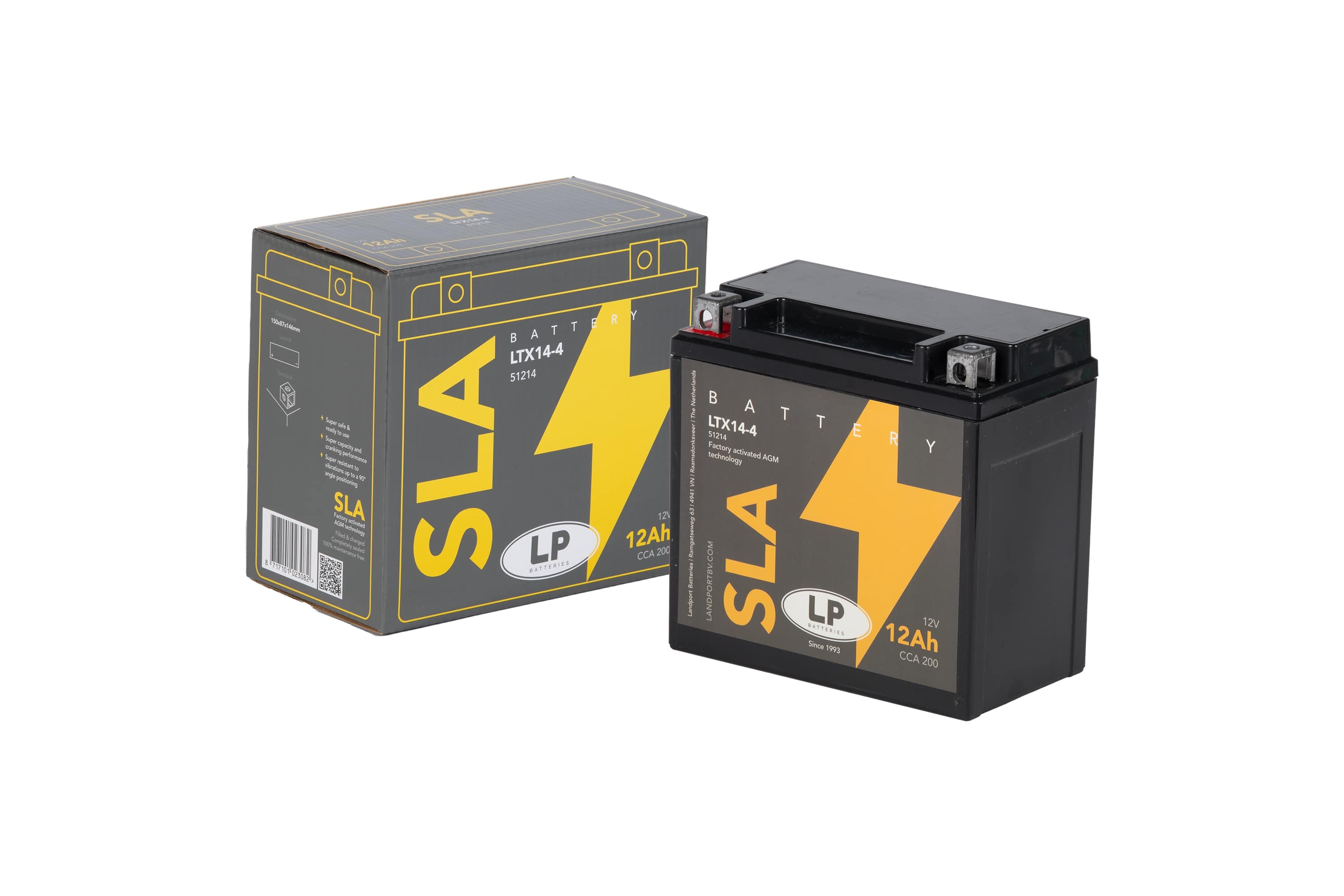 SLA AKÜ (MB LTX14-4) / 12 A / KG: 4,1 / L:150 / W:87 / H:146 / CCA: 200