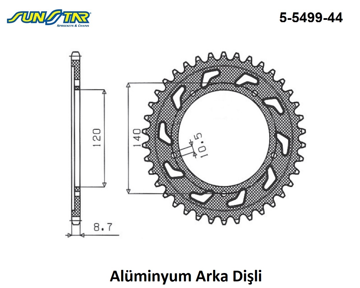 ARKA DİŞLİ ALÜMİNYUM