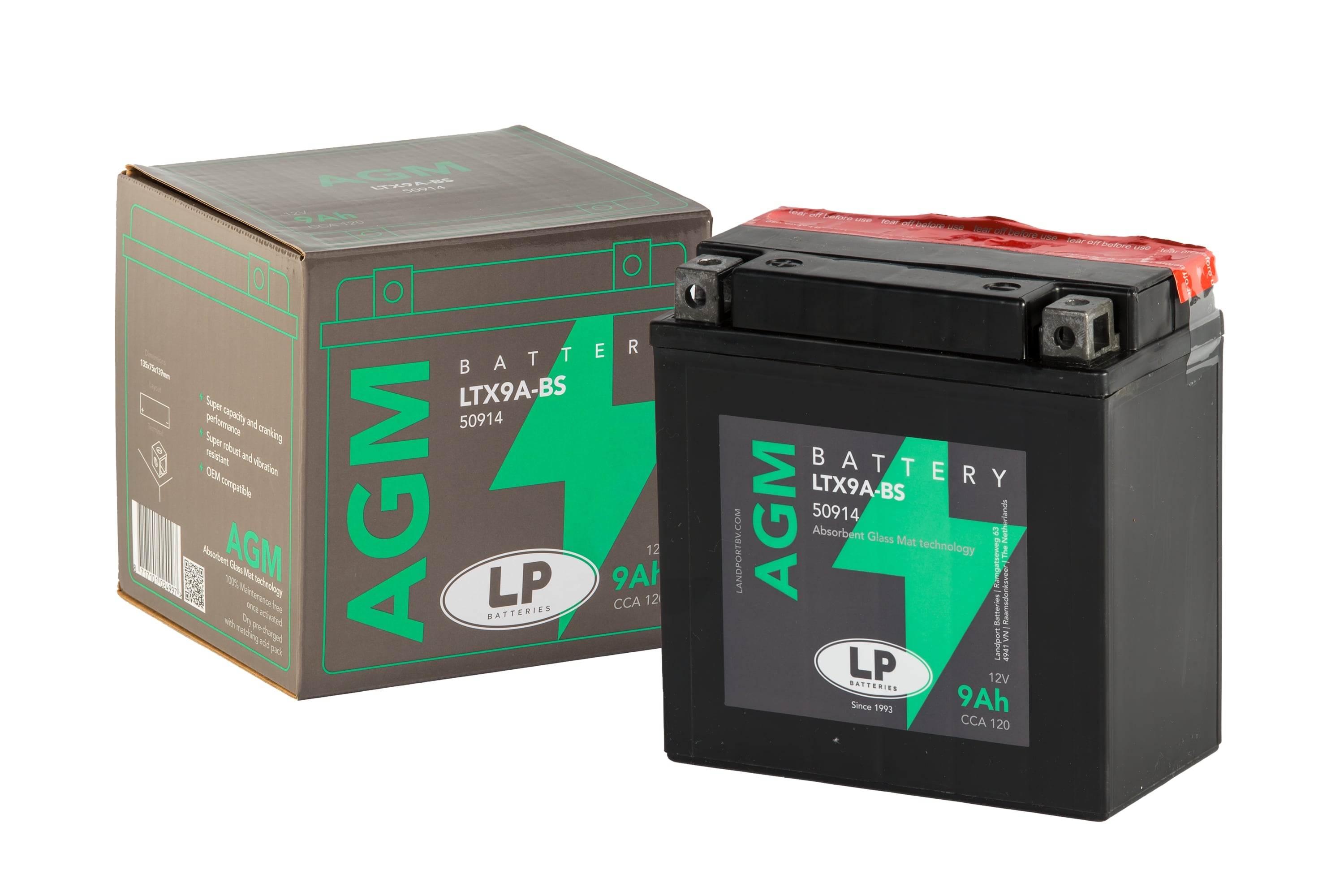 AGM AKÜ (LTX9A-BS) / 9 A / L:135 / W:75 / H:139 CCA: 120