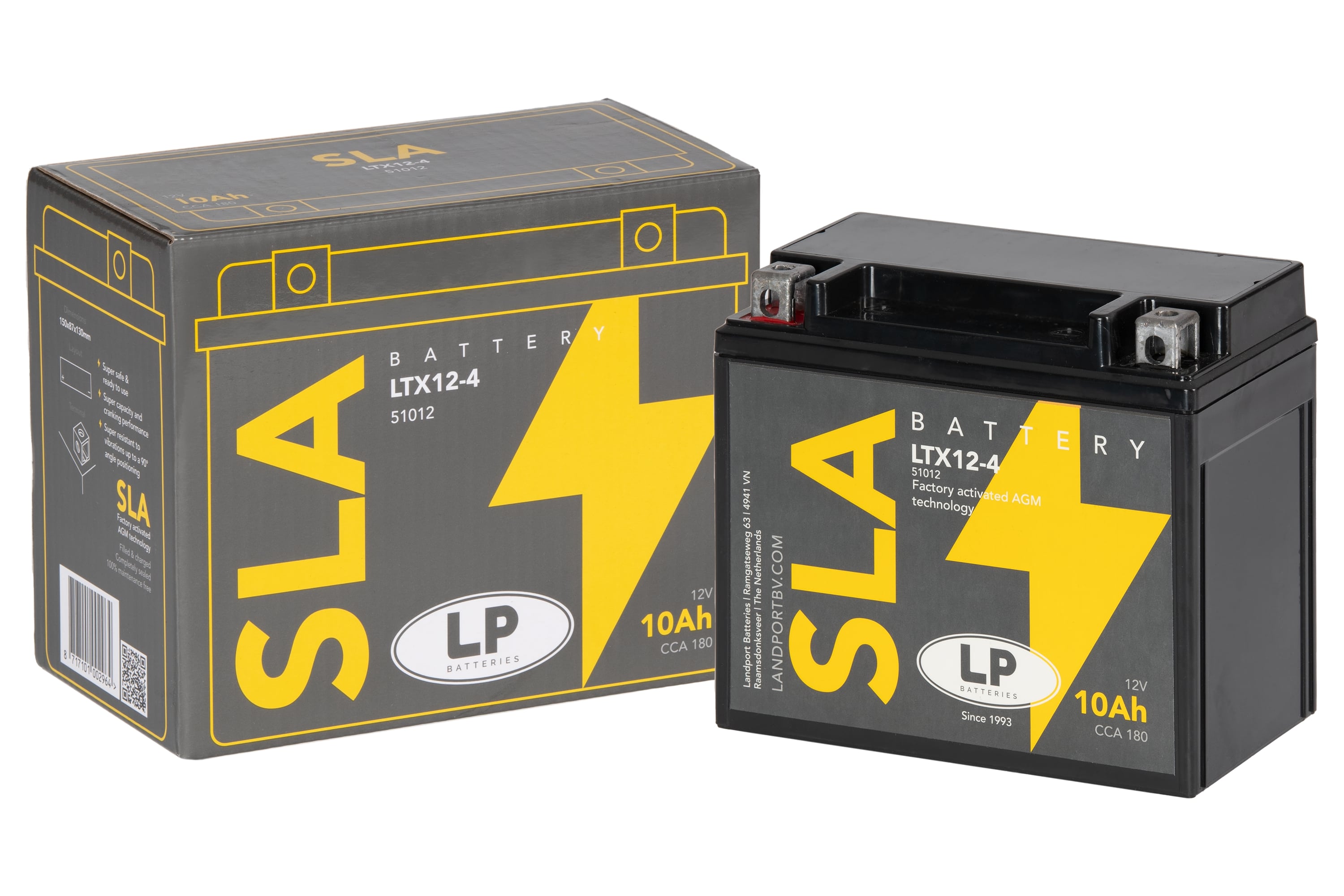 SLA AKÜ (MB LTX12-4) / 10 A / KG: 3,5 / L:150 / W:87 / H:130 / CCA: 180