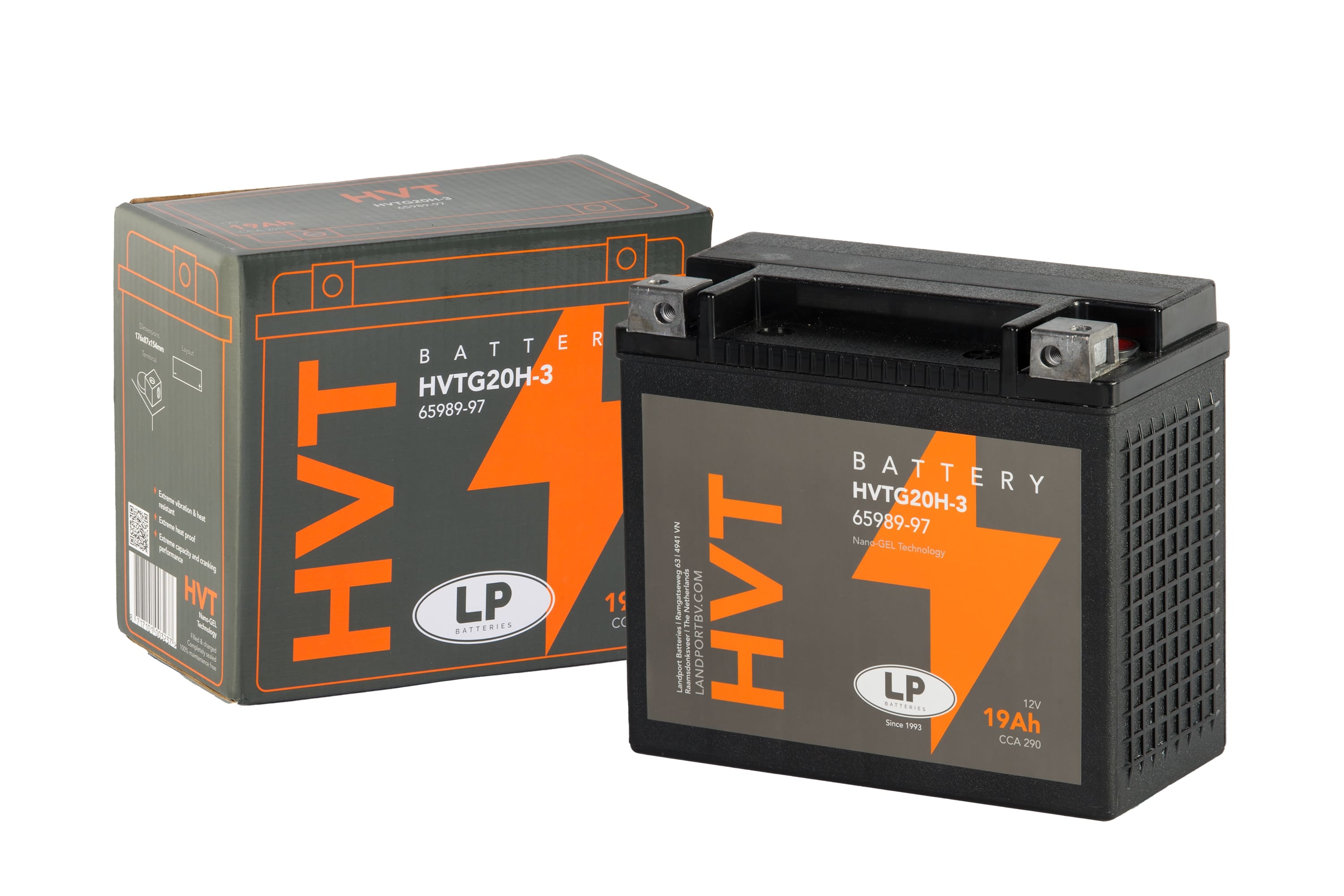 GEL AKÜ (MG HVTG20H-3) Harley D. / 19 A / KG: 6,36 / L:176 / W:87 / H:154 / CCA: 290