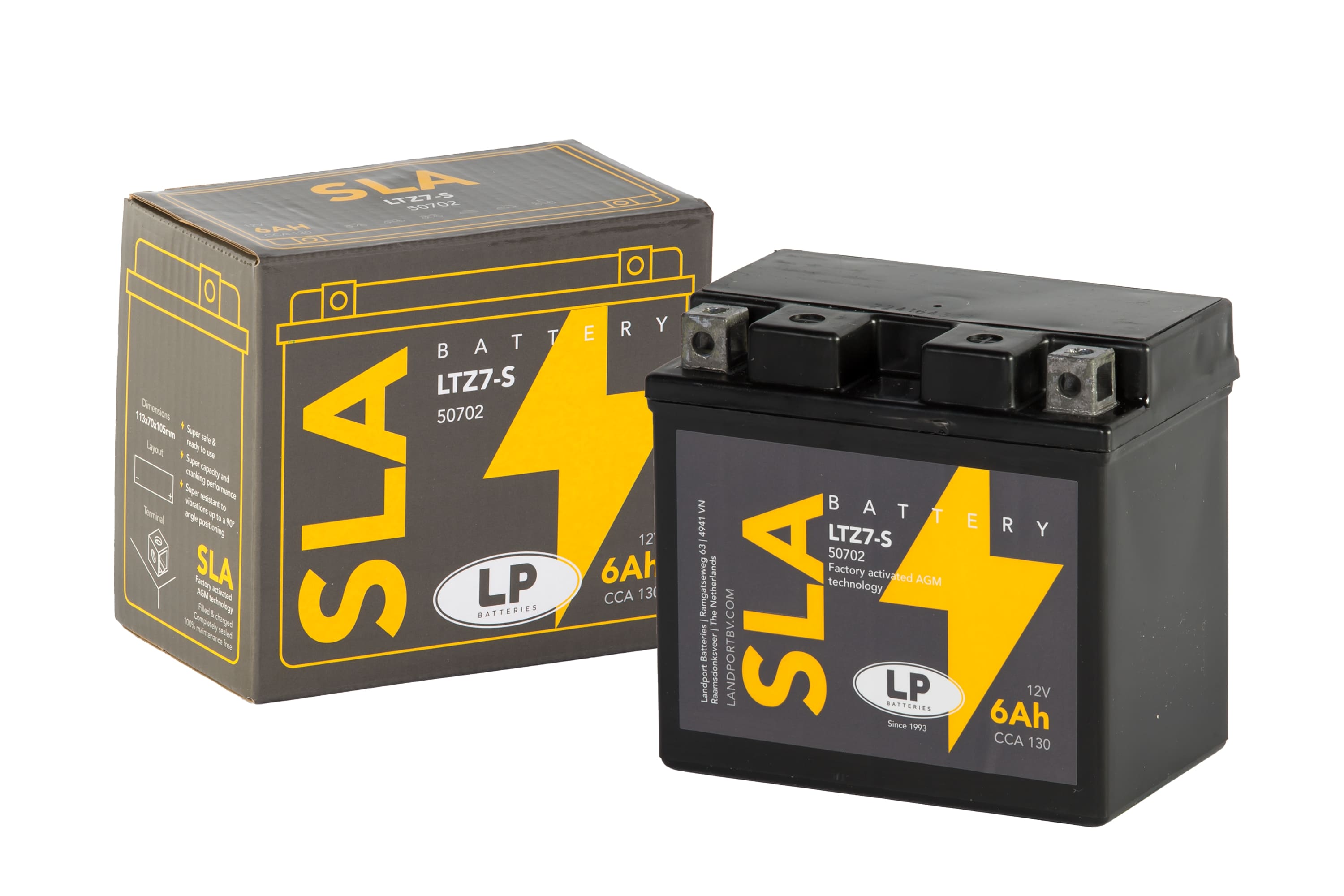 SLA AKÜ (MB LTZ7-S) / 6 A / KG: 2,15 / L:113 / W:70 / H:105 / CCA: 130
