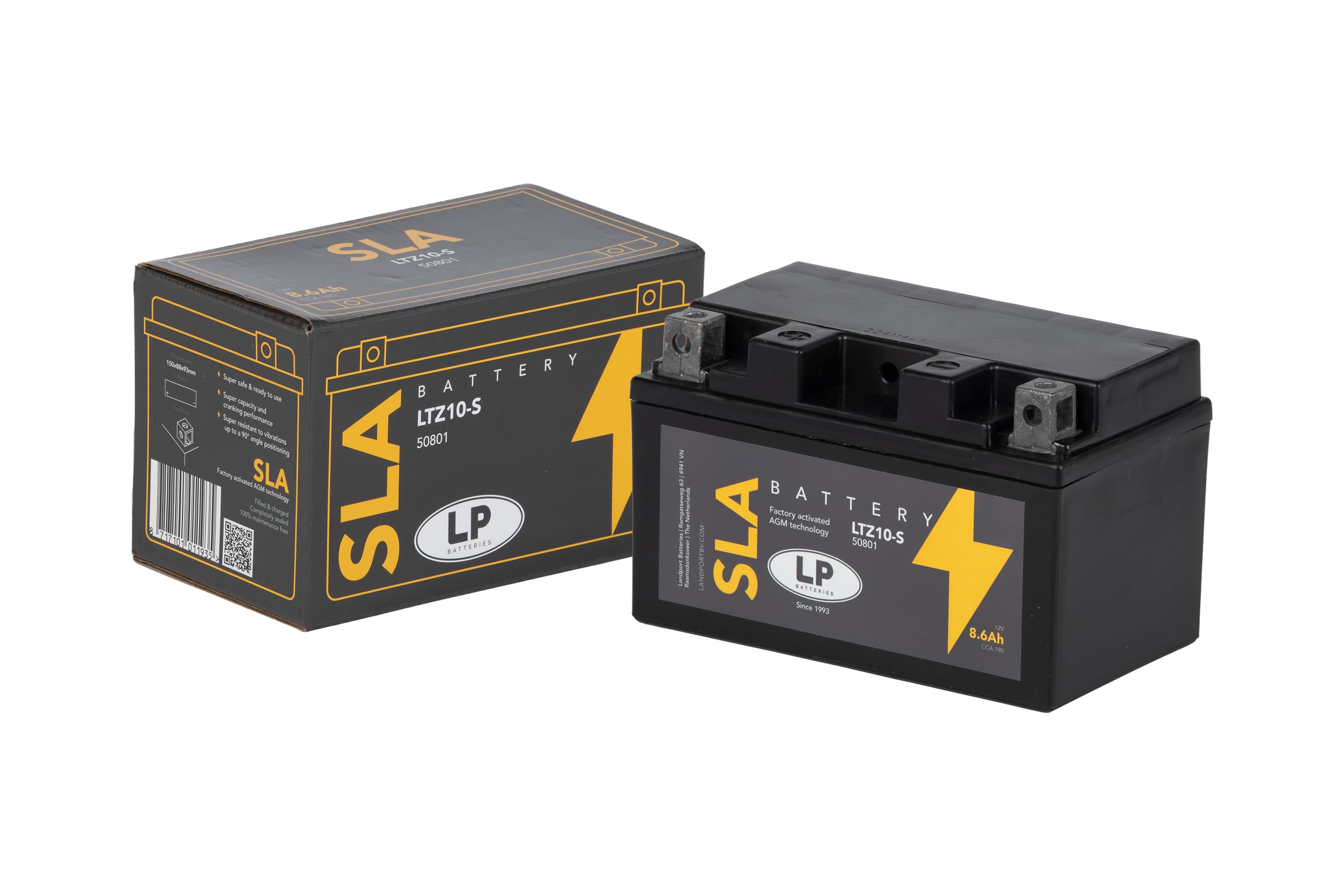SLA AKÜ (MB LTZ10-S) / 8,6 A / KG: 3,15 / L:150 / W:88 / H:93 / CCA: 190