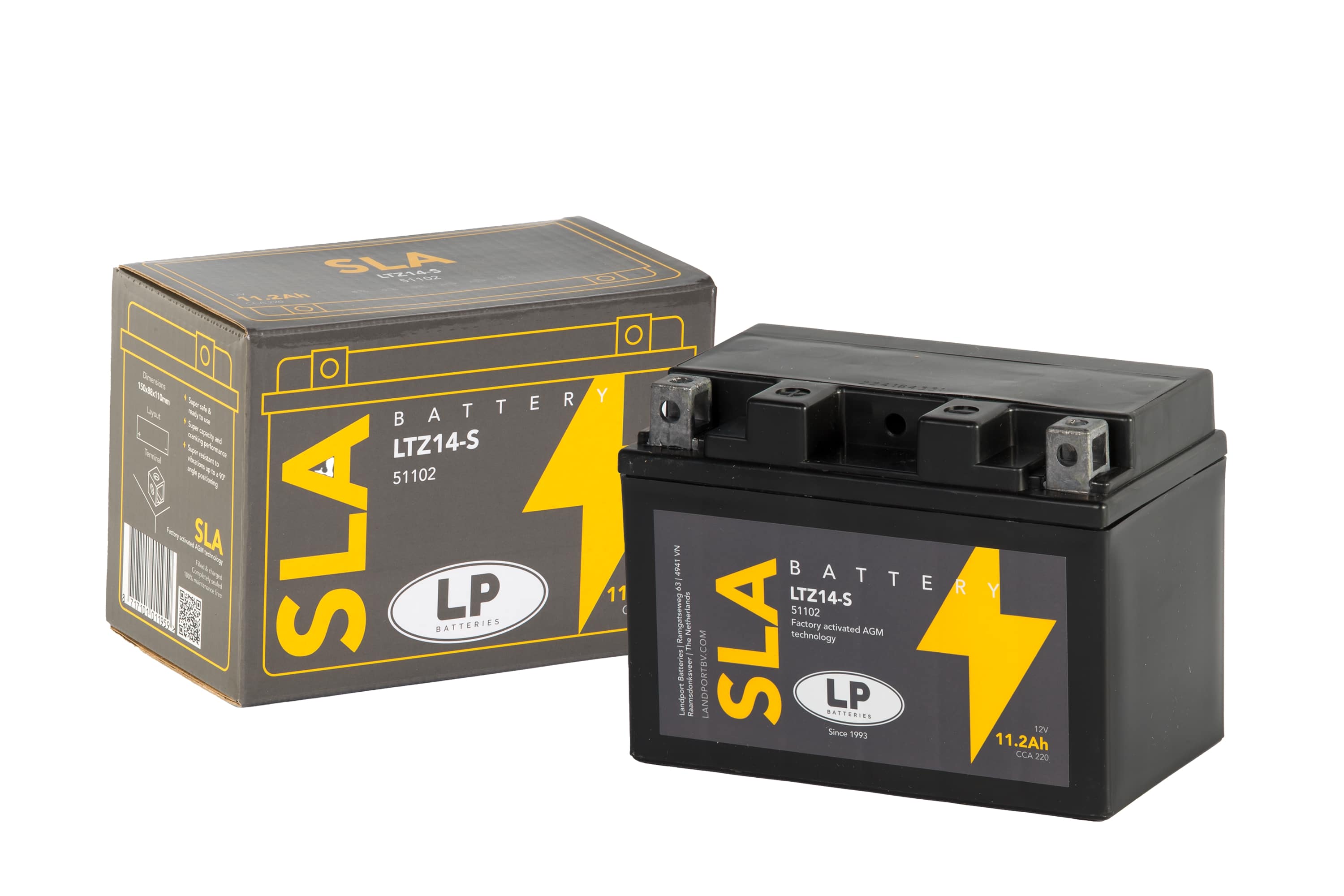 SLA AKÜ (MB LTZ14-S) / 11,2 A / KG: 3,86 / L:150 / W:88 / H:110 / CCA: 220